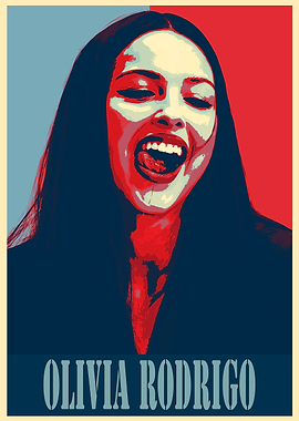 Olivia Rodrigo Pop Art Poster