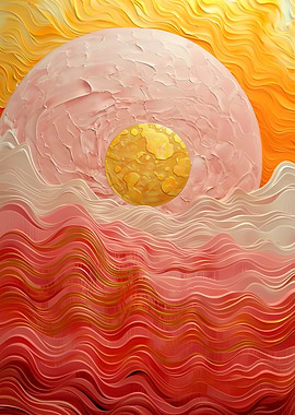Abstract Sun and Waves