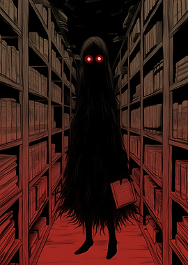 Shadow Figure in Library