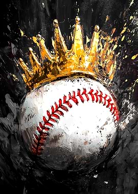 Baseball King Vector Art