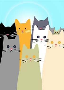 Cute Cat Illustration