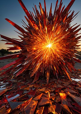 Glass Shard Sculpture