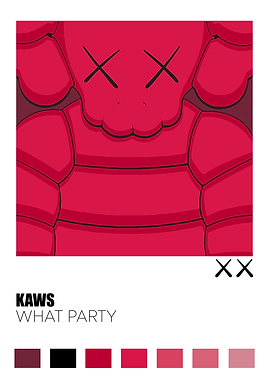 Kaws What Party Art Print