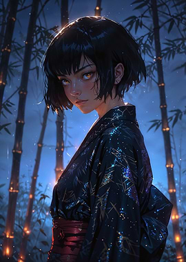 Anime Girl | Mystic Forest Spirit