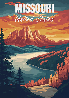 Missouri Landscape Poster