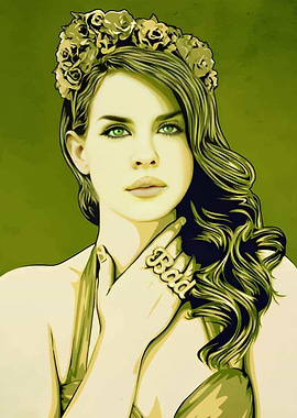 Lana Del Rey Pop Art Portrait