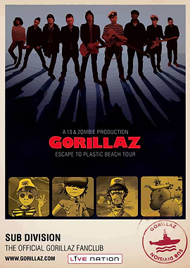 Gorillaz Tour Poster