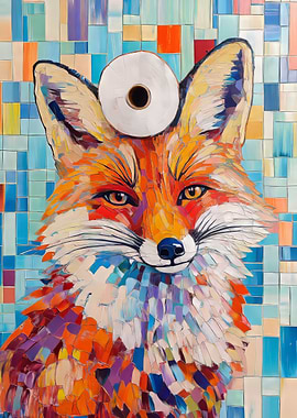 Fox with Toilet Paper