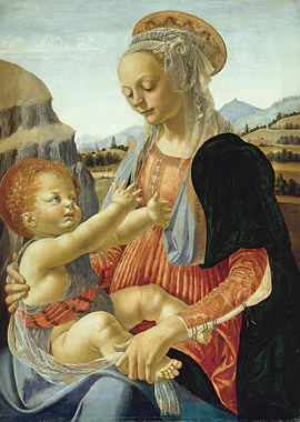 Madonna and Child Painting