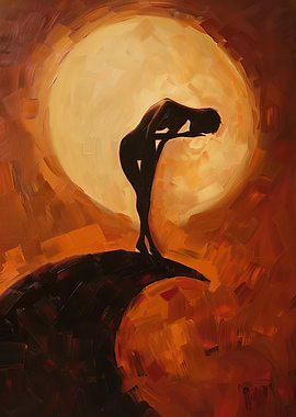 Silhouette Under Sun