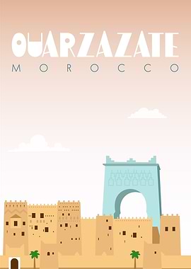 Ouarzazate city of Morocco