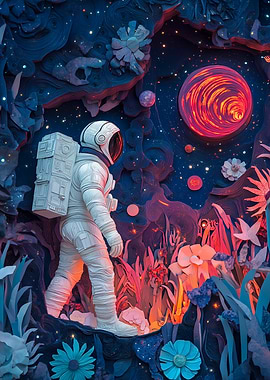 Astronaut in Alien World
