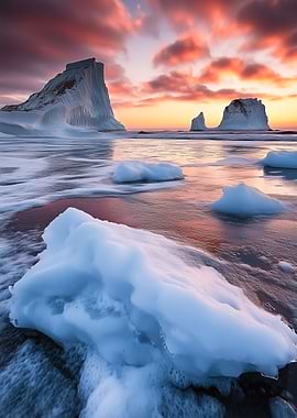 Iceberg Sunset
