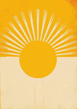 Sunrise Minimalist Art