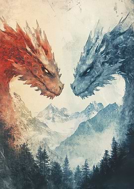 Fire and Ice Dragons