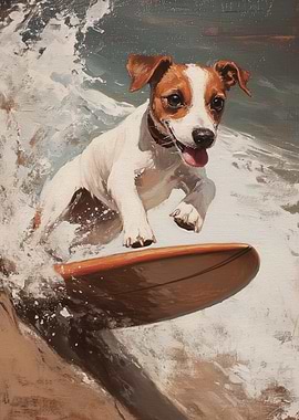 Dog Surfing