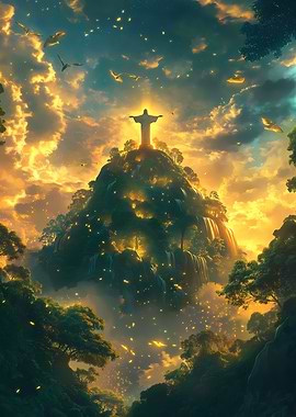 Christ the Redeemer Sunset