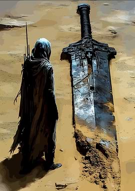 Desert Wanderer and Giant Sword