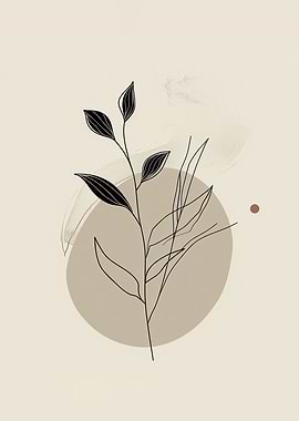 Minimalist Botanical Print