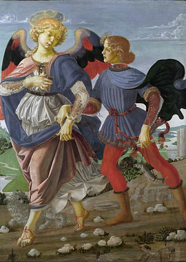 Angel and Youth with Fish