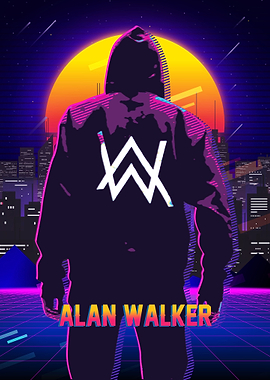 Alan Walker Retro Art