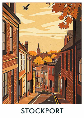 Stockport Town Illustration