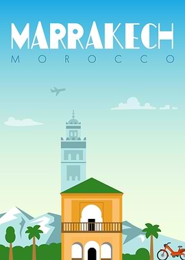 Marrakech city Morocco