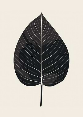 Black Leaf Illustration