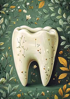 Floral Tooth Design