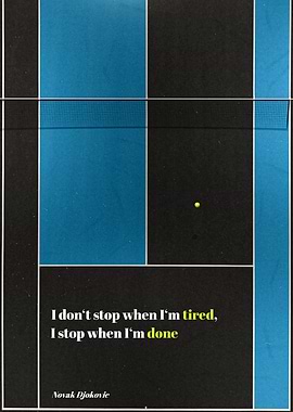 Novak Djokovic - Tennis Court