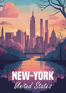 New York City Skyline Poster