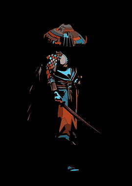 Samurai Warrior Silhouette