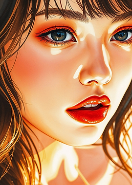 Beautiful Asian Woman Face 04