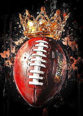 Football King Vector Art