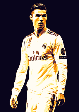 Cristiano Ronaldo in Real Madrid Jersey