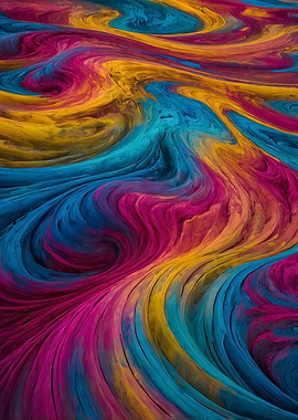 Abstract Swirling Colors