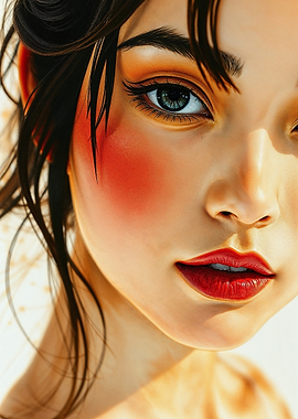 Beautiful Asian Woman Face 02