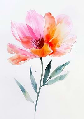 Watercolor Flower Painting