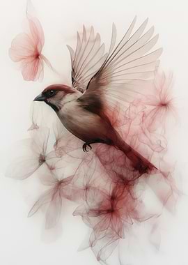 Sparrow in Bloom