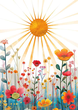 Sunny Meadow Flowers