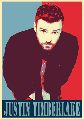 Justin Timberlake Pop Art Poster
