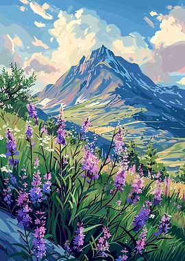 Mountain Meadow Flowers