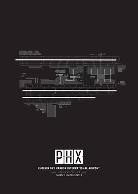 Phoenix Sky Harbor International Airport Map