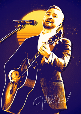 justin timberlake Guitar Portrait