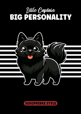 Schipperke Dog Cartoon
