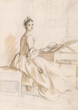 Woman Playing Piano