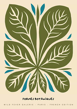 Green Leaf Botanical Art