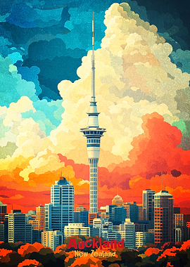 Auckland Art Poster