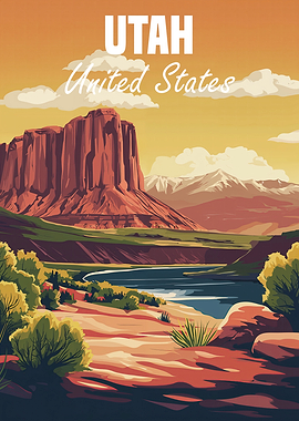 Utah Landscape Poster