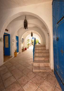 Blue Door Archway, Djerba, Tunisia